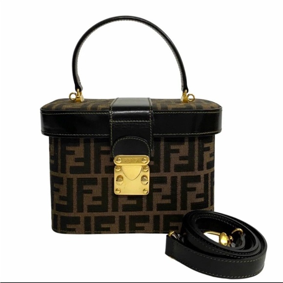 Fendi Handbags - 💯 Fendi Zucca 2 Way Vanity Bag